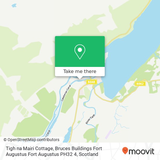 Tigh na Mairi Cottage, Bruces Buildings Fort Augustus Fort Augustus PH32 4 map