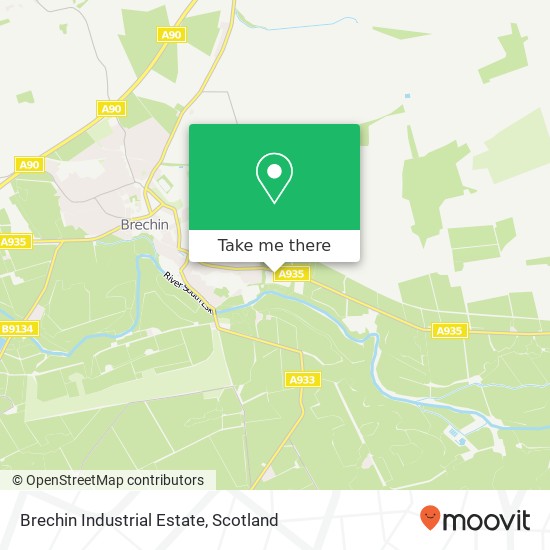 Brechin Industrial Estate map