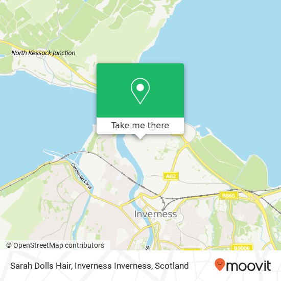 Sarah Dolls Hair, Inverness Inverness map