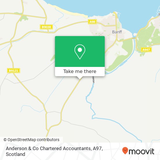 Anderson & Co Chartered Accountants, A97 map