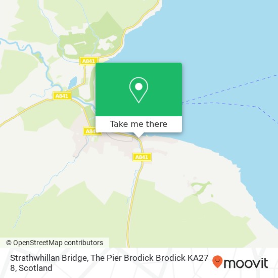 Strathwhillan Bridge, The Pier Brodick Brodick KA27 8 map
