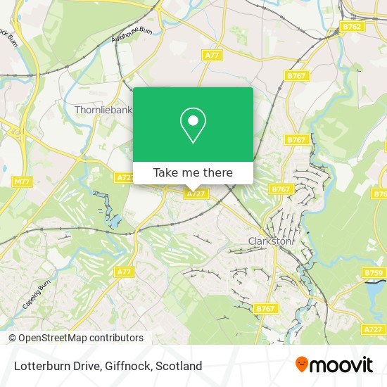 Lotterburn Drive, Giffnock map
