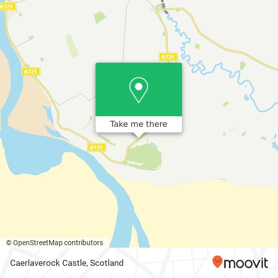 Caerlaverock Castle map