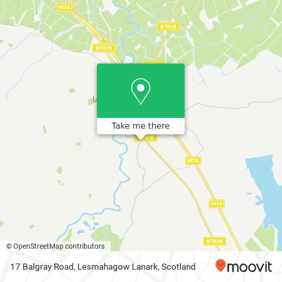 17 Balgray Road, Lesmahagow Lanark map