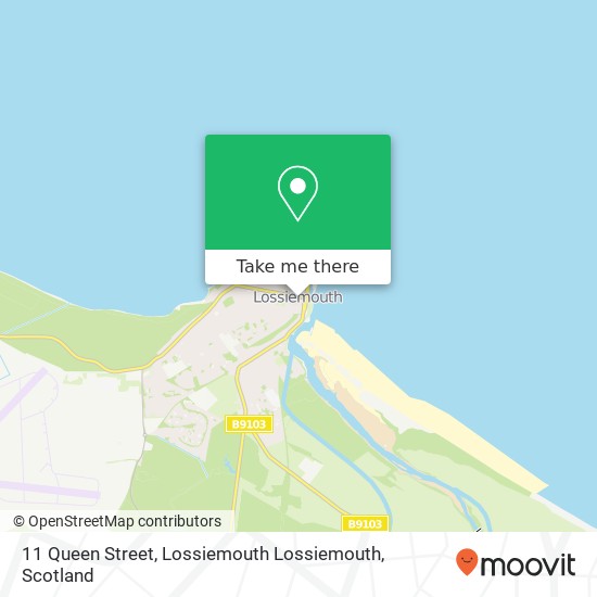 11 Queen Street, Lossiemouth Lossiemouth map