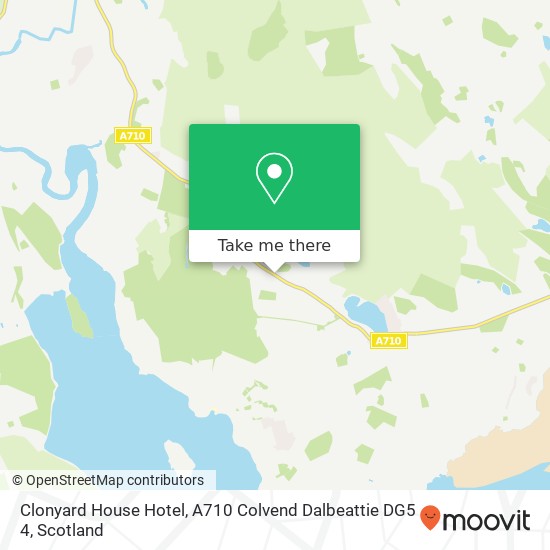 Clonyard House Hotel, A710 Colvend Dalbeattie DG5 4 map
