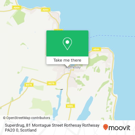 Superdrug, 81 Montague Street Rothesay Rothesay PA20 0 map
