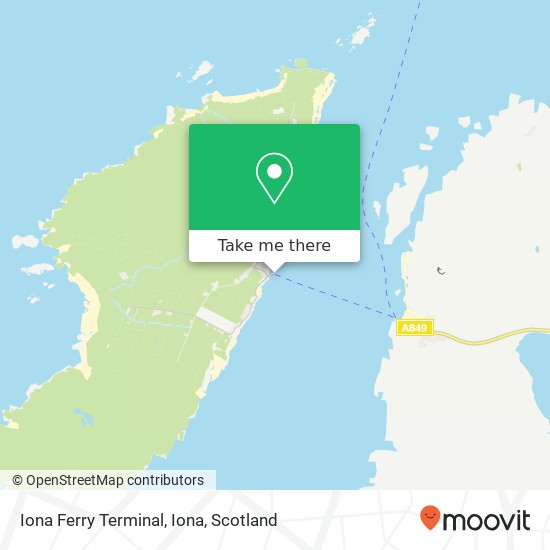 Iona Ferry Terminal, Iona map
