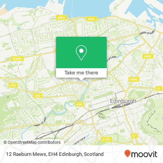 12 Raeburn Mews, EH4 Edinburgh map