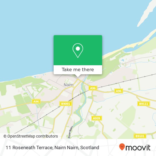 11 Roseneath Terrace, Nairn Nairn map