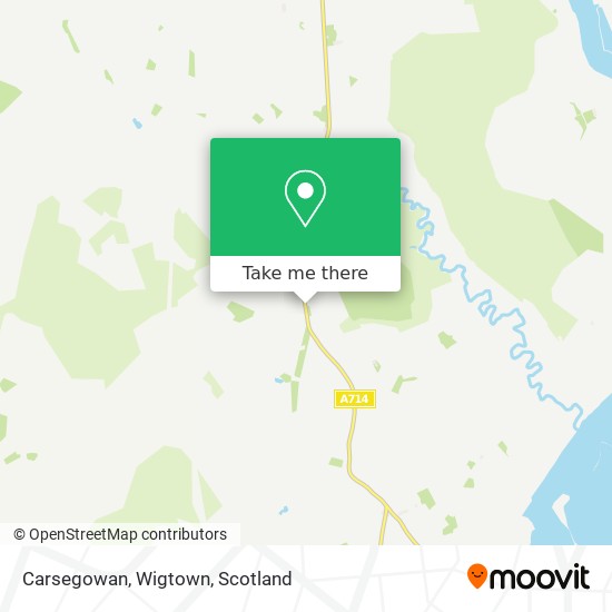 Carsegowan, Wigtown map