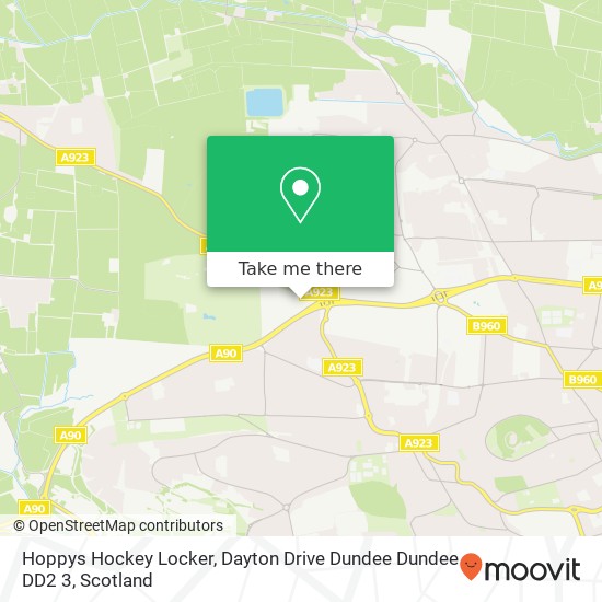 Hoppys Hockey Locker, Dayton Drive Dundee Dundee DD2 3 map