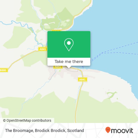 The Broomage, Brodick Brodick map