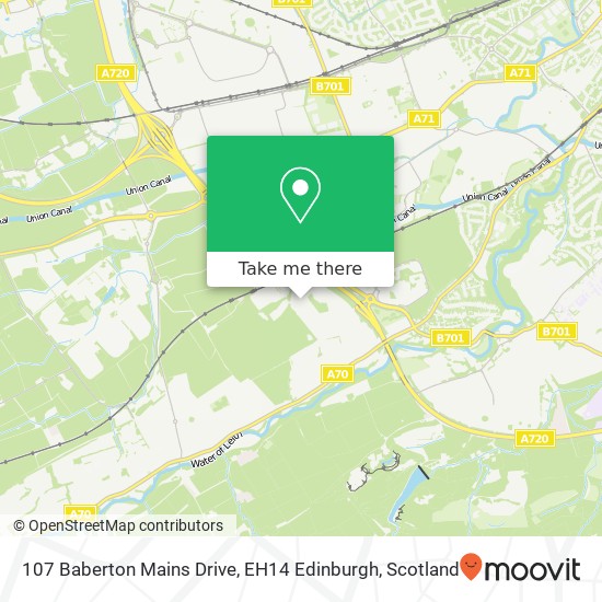 107 Baberton Mains Drive, EH14 Edinburgh map