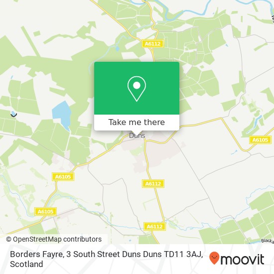 Borders Fayre, 3 South Street Duns Duns TD11 3AJ map