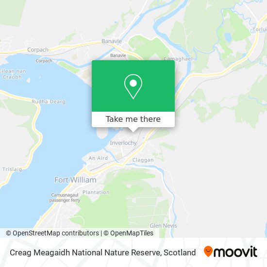 Creag Meagaidh National Nature Reserve map