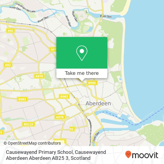 Causewayend Primary School, Causewayend Aberdeen Aberdeen AB25 3 map