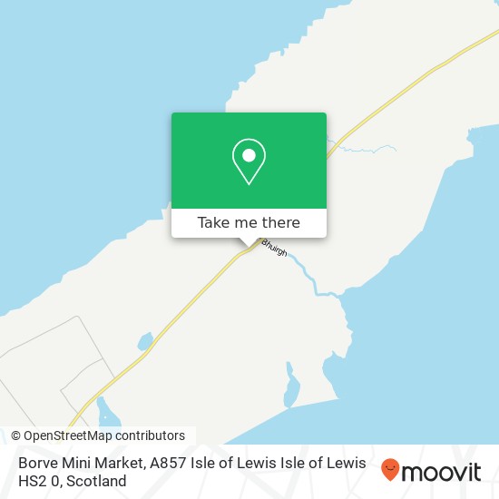 Borve Mini Market, A857 Isle of Lewis Isle of Lewis HS2 0 map
