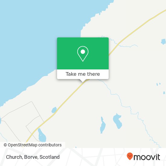 Church, Borve map