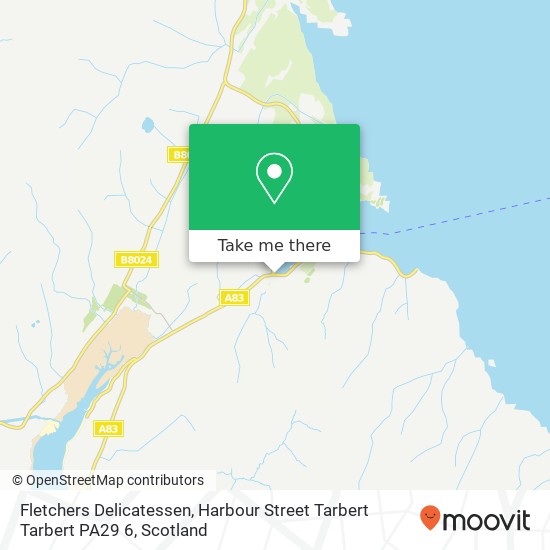 Fletchers Delicatessen, Harbour Street Tarbert Tarbert PA29 6 map