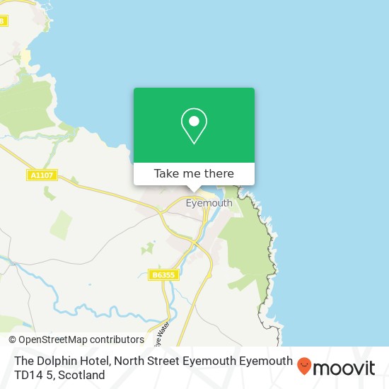 The Dolphin Hotel, North Street Eyemouth Eyemouth TD14 5 map