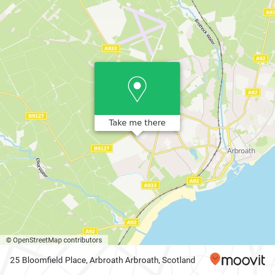 25 Bloomfield Place, Arbroath Arbroath map