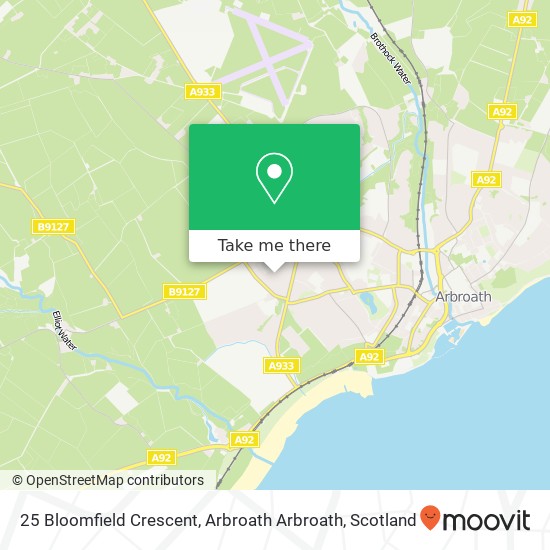 25 Bloomfield Crescent, Arbroath Arbroath map