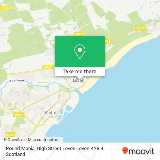 Pound Mania, High Street Leven Leven KY8 4 map