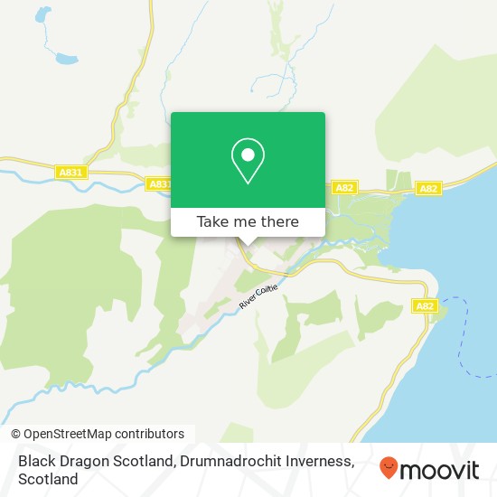 Black Dragon Scotland, Drumnadrochit Inverness map