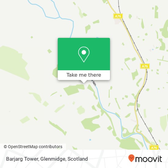 Barjarg Tower, Glenmidge map