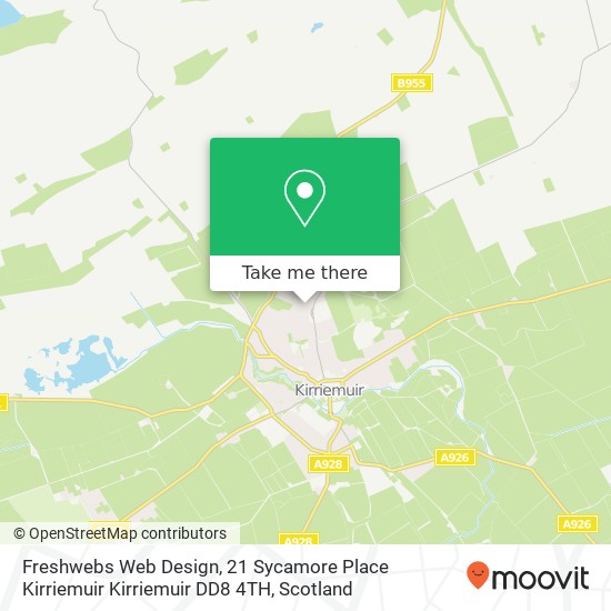 Freshwebs Web Design, 21 Sycamore Place Kirriemuir Kirriemuir DD8 4TH map