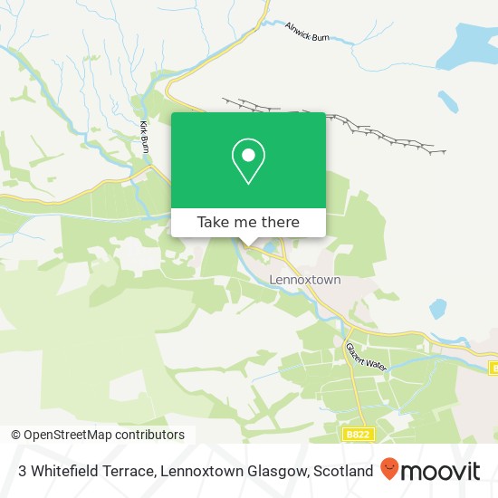 3 Whitefield Terrace, Lennoxtown Glasgow map