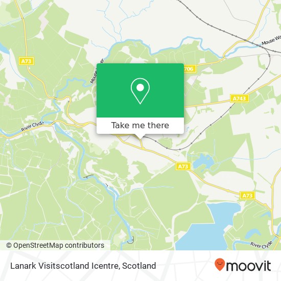 Lanark Visitscotland Icentre map