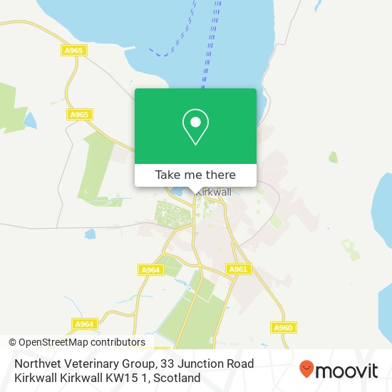 Northvet Veterinary Group, 33 Junction Road Kirkwall Kirkwall KW15 1 map