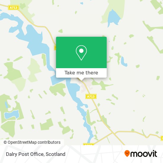 Dalry Post Office map
