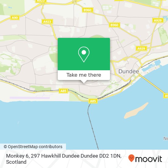 Monkey 6, 297 Hawkhill Dundee Dundee DD2 1DN map