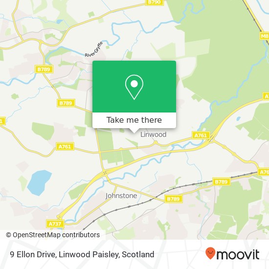 9 Ellon Drive, Linwood Paisley map