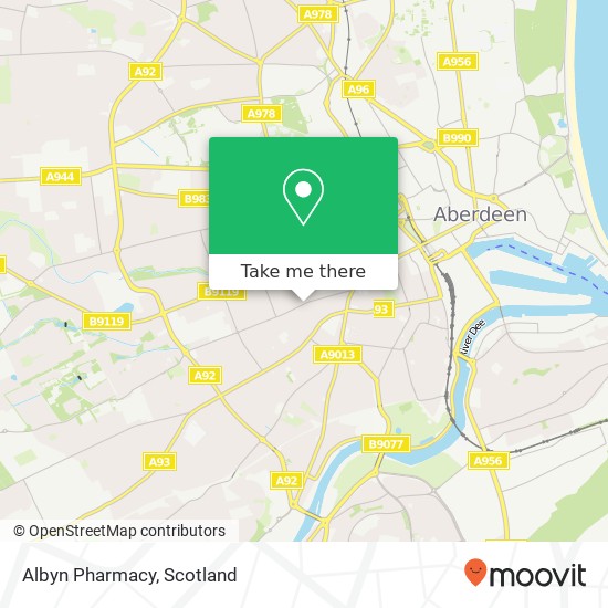 Albyn Pharmacy map