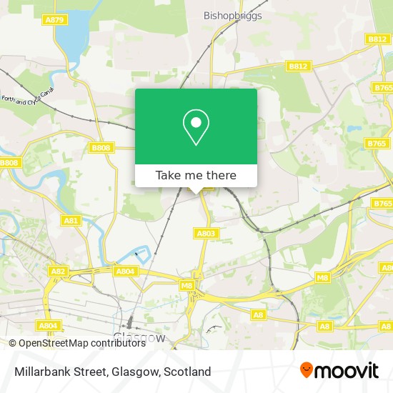 Millarbank Street, Glasgow map