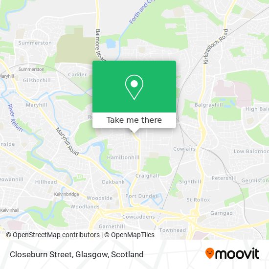 Closeburn Street, Glasgow map