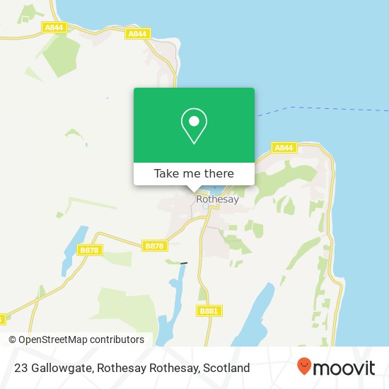 23 Gallowgate, Rothesay Rothesay map