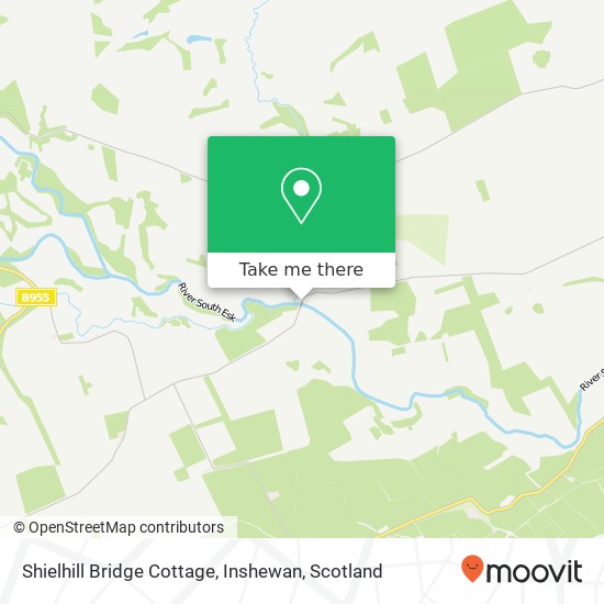 Shielhill Bridge Cottage, Inshewan map