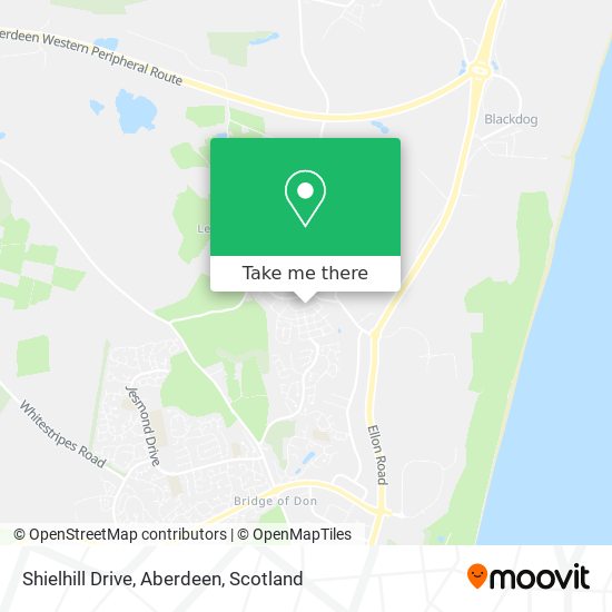 Shielhill Drive, Aberdeen map