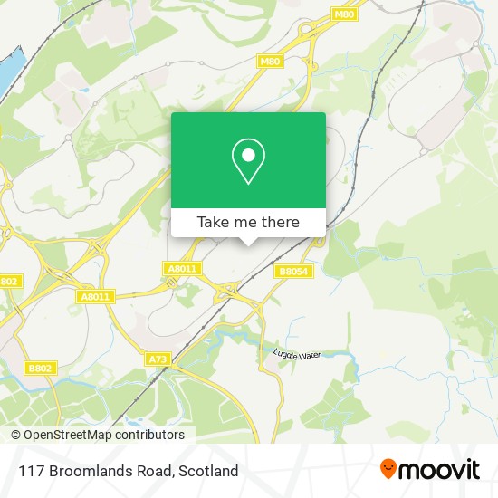 117 Broomlands Road map