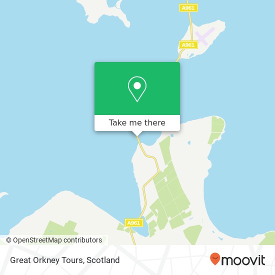 Great Orkney Tours map