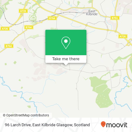 96 Larch Drive, East Kilbride Glasgow map