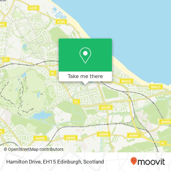Hamilton Drive, EH15 Edinburgh map