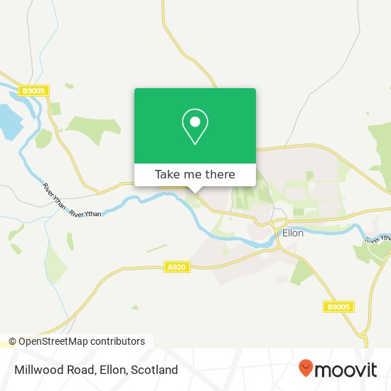Millwood Road, Ellon map