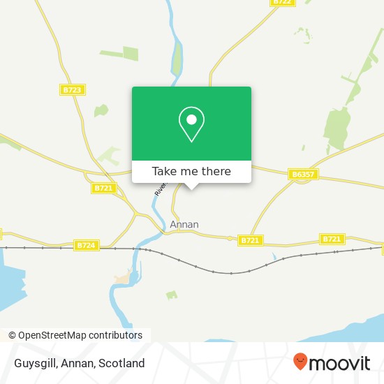 Guysgill, Annan map