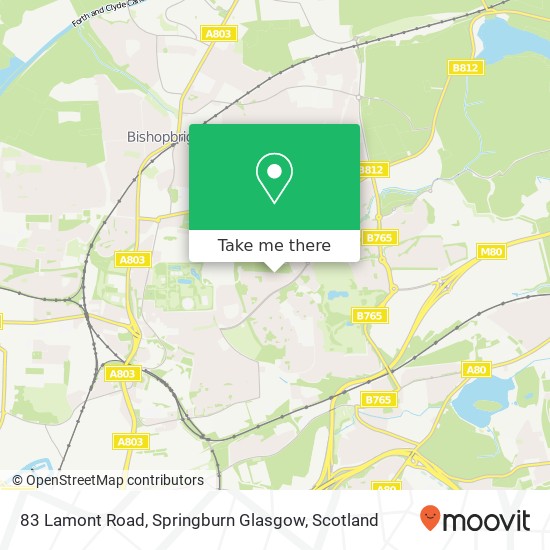 83 Lamont Road, Springburn Glasgow map